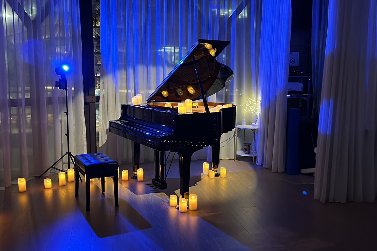 The Yamaha GB1K grand piano