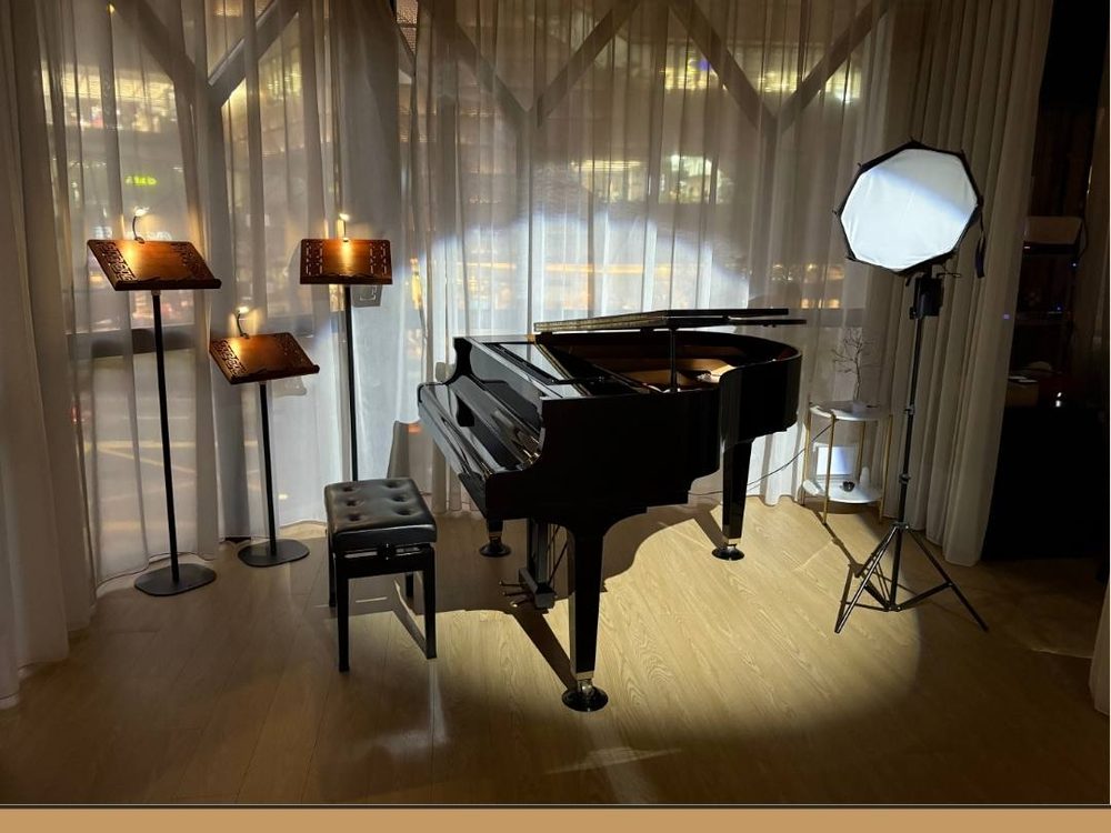 Music Studio — Yamaha grand piano